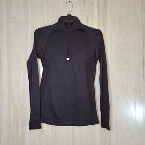 Champion Black DuoDry Quarter Zip Jacket Sz Sm